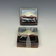 Mt obsidian coaster set
