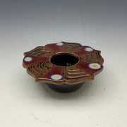 Medium red lotus vase