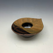 Medium autumn leaf flower vase