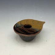Small autumn leaf flower vase