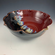 Red and obsidian