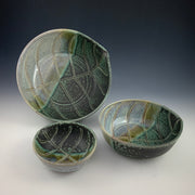 3pc leaf bowl set