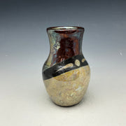 Copper and gold small vase